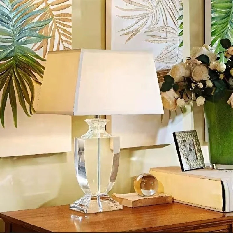 Energy Saving Light K9 Crystal Desk Lamp Bedside Lamp Led Lights  Living Room Bedroom Light Luxury Desk Lamp Room Decoration