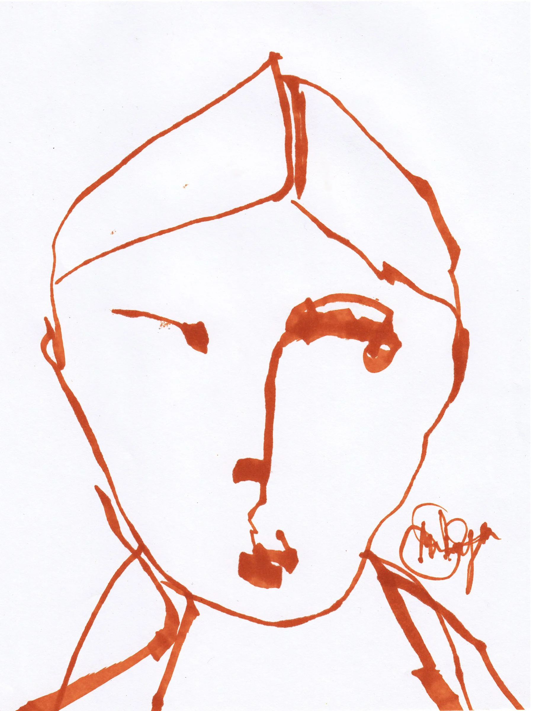Marker on paper prints