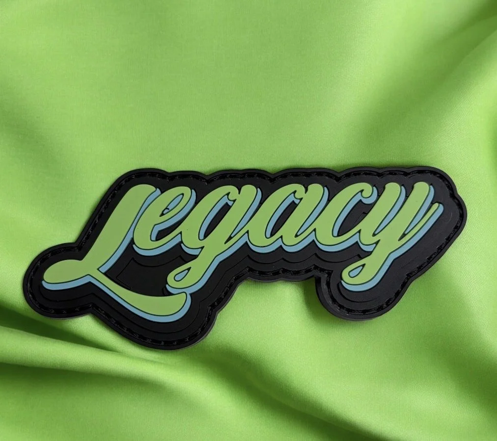 Bright Green Legacy Morale Patch - Velcro Backed, 4