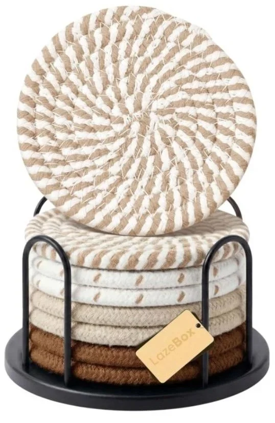 Coffee Table Coasters.

Protect your surfaces in style with this modern coaster set designed for everyday living. A simple yet thoughtful accessory that keeps coffee tables looking polished while adding warmth and texture to your décor.