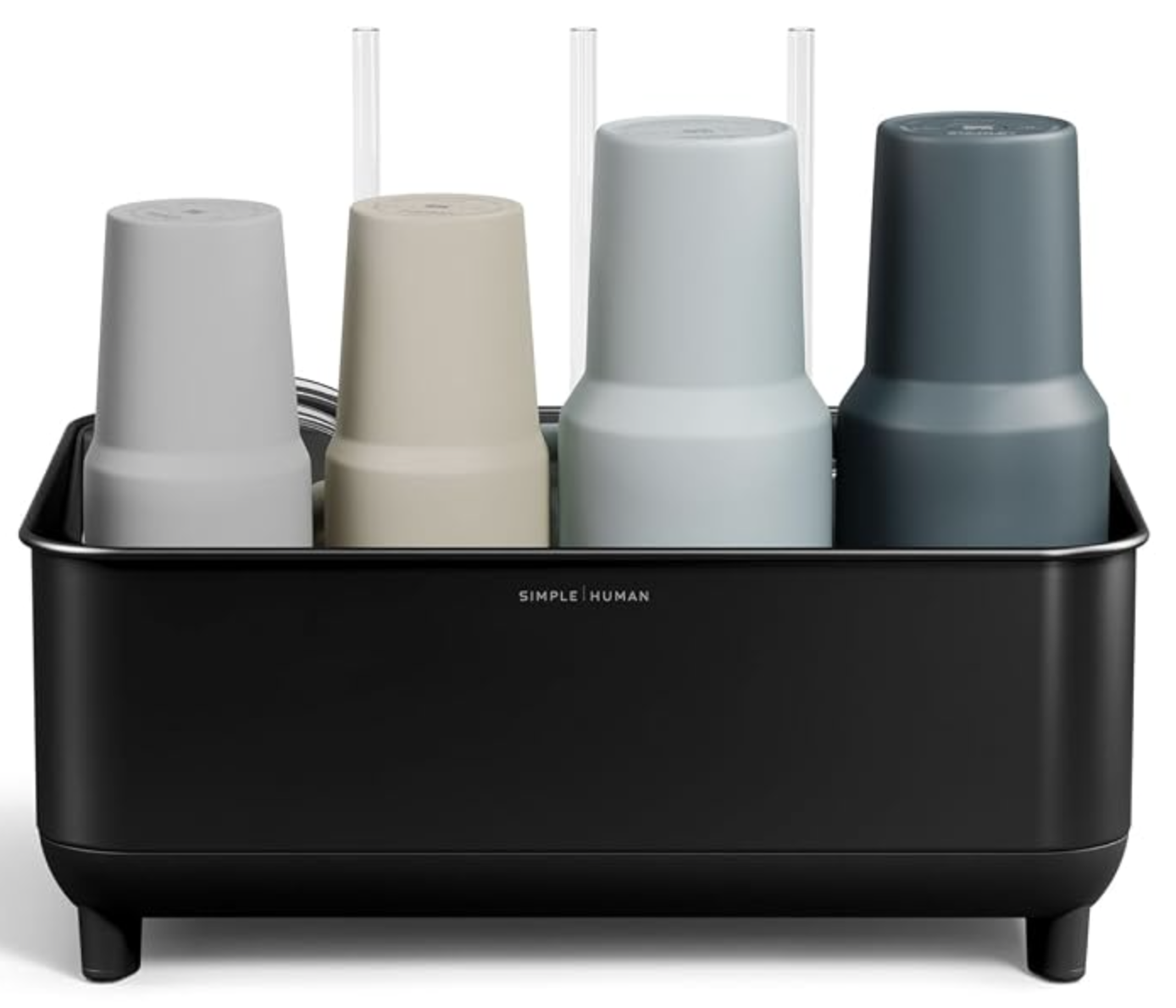 Bottle Drying Rack.

A sleek drying station designed to keep water bottles, tumblers, lids, and straws organized in one place. Its modern matte black finish and fast drying design make it a practical addition that keeps countertops looking clean and 