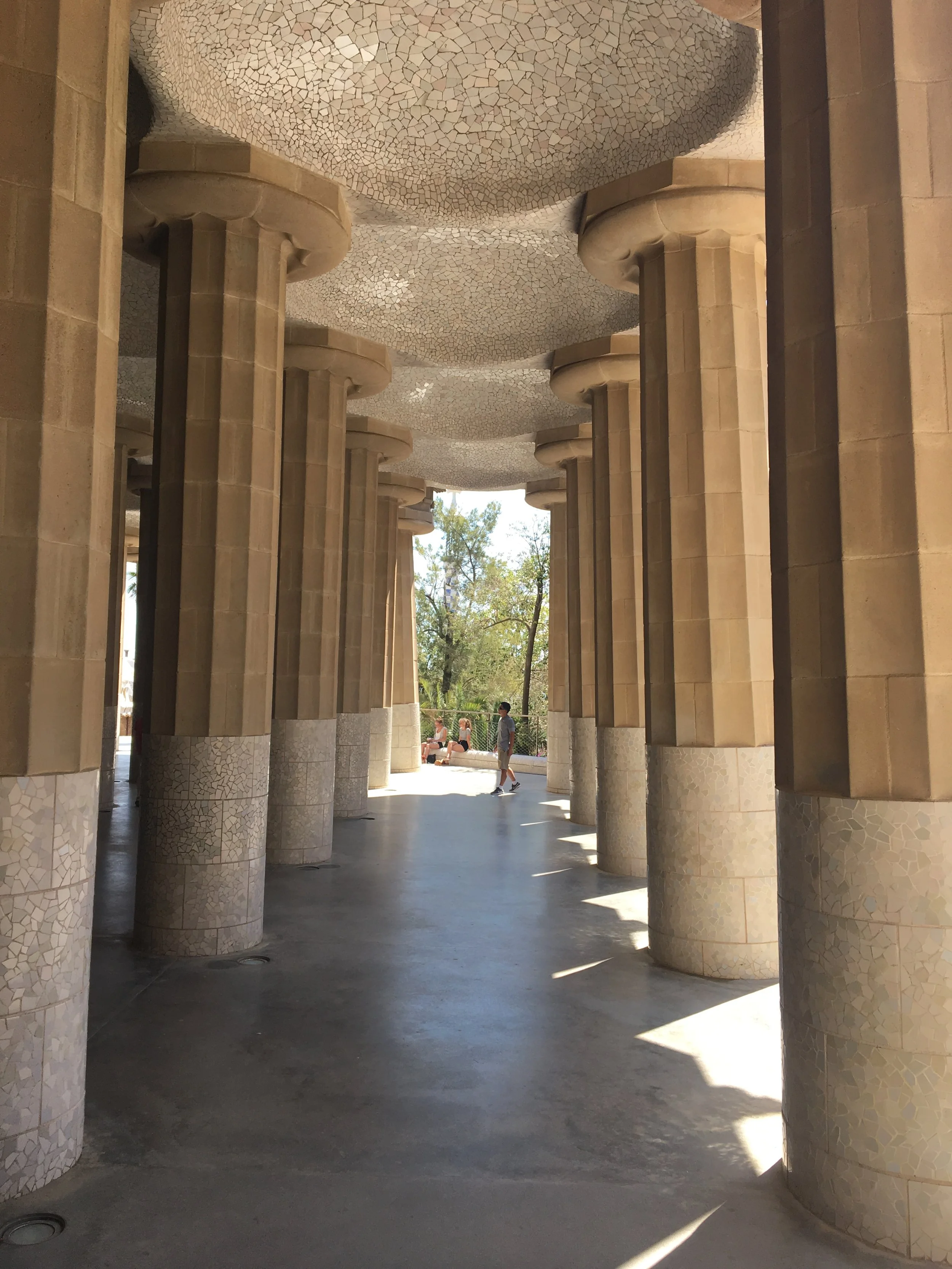Interior design inspired by travel, global architecture influence, travel-inspired interiors, design inspiration from Europe, Park Guell architecture, Gaudi interior design influence, how travel influences interior design, Claire's Perspective Design