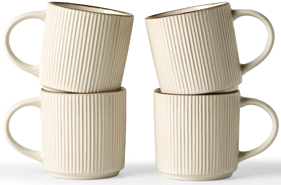 Ceramic Coffee Mug Set.

Enjoy your favorite coffee or tea in beautifully crafted ceramic mugs designed for everyday comfort. Their timeless design makes them a stylish addition to open shelving, coffee stations, or your morning routine.