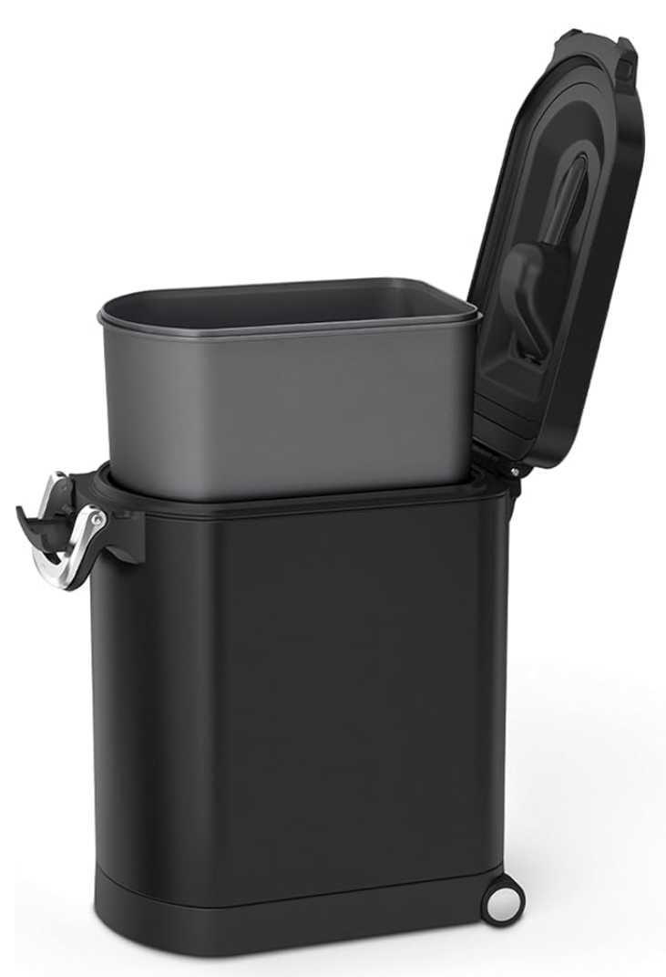 Pet Food Storage Container.

Keep pet food fresh while elevating the look of your home with this sleek, airtight storage container. Its modern design blends seamlessly into kitchens, mudrooms, or pantries, proving that everyday essentials can be both