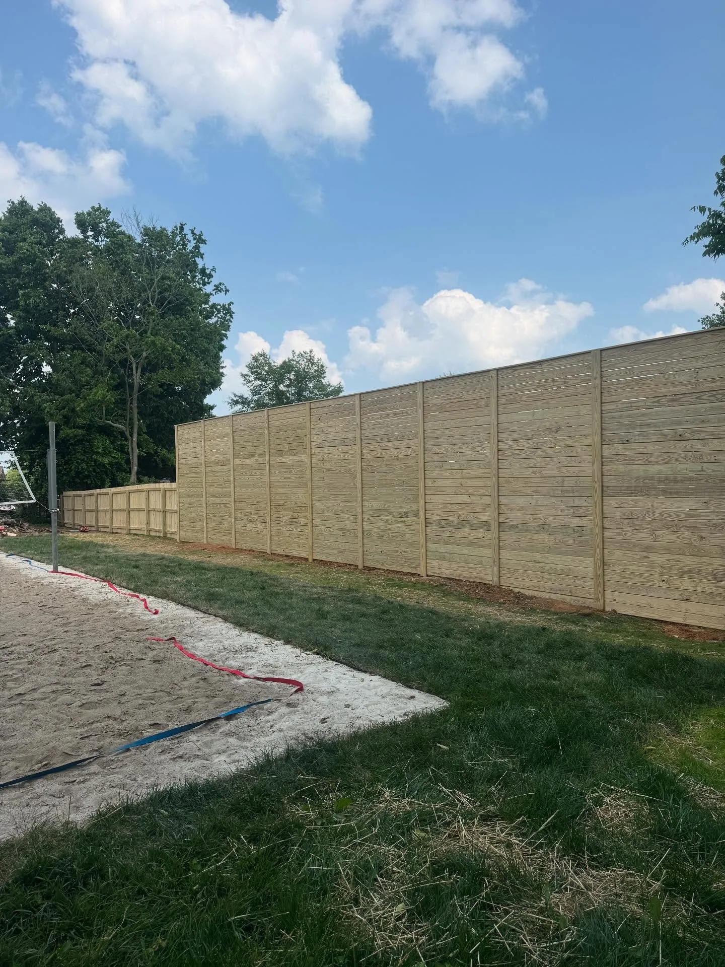 The wall! No other words to describe this monster attached to a new 6&rsquo; privacy fence done for our friend @sirishky