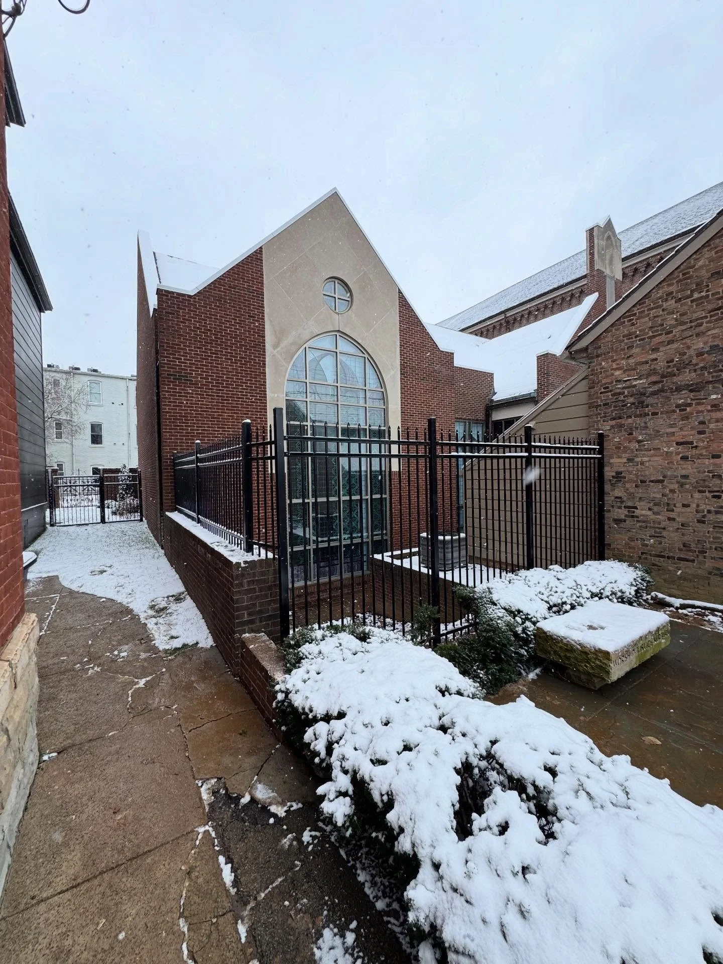 Thank you First presbyterian Church for letting us get this done for you. #lexington #cjhfencing #fence #steel #FPC