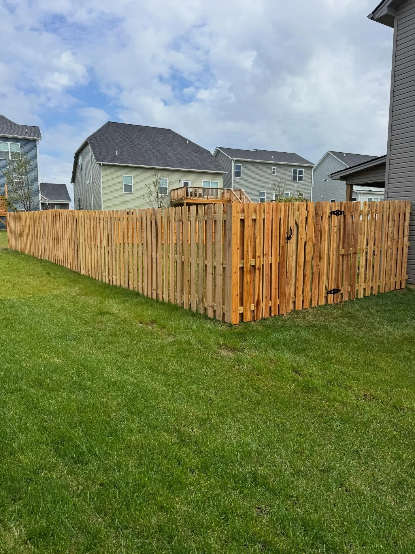 Shadow box done for our great client Forrest. #cjhfencing #fencing #shadowbox #cedar