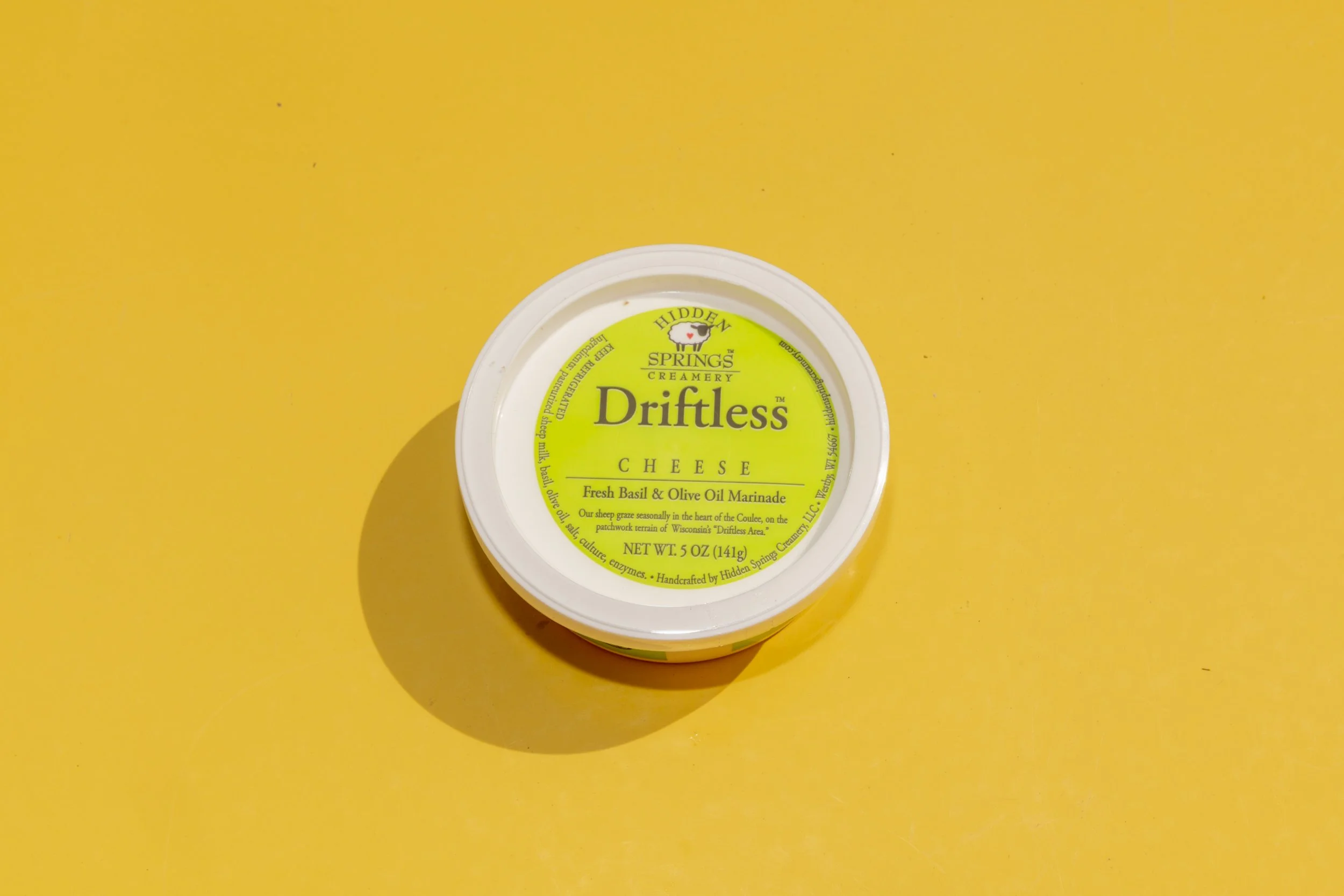 Hidden Springs Creamery Driftless Cheese - Basil Olive Oil