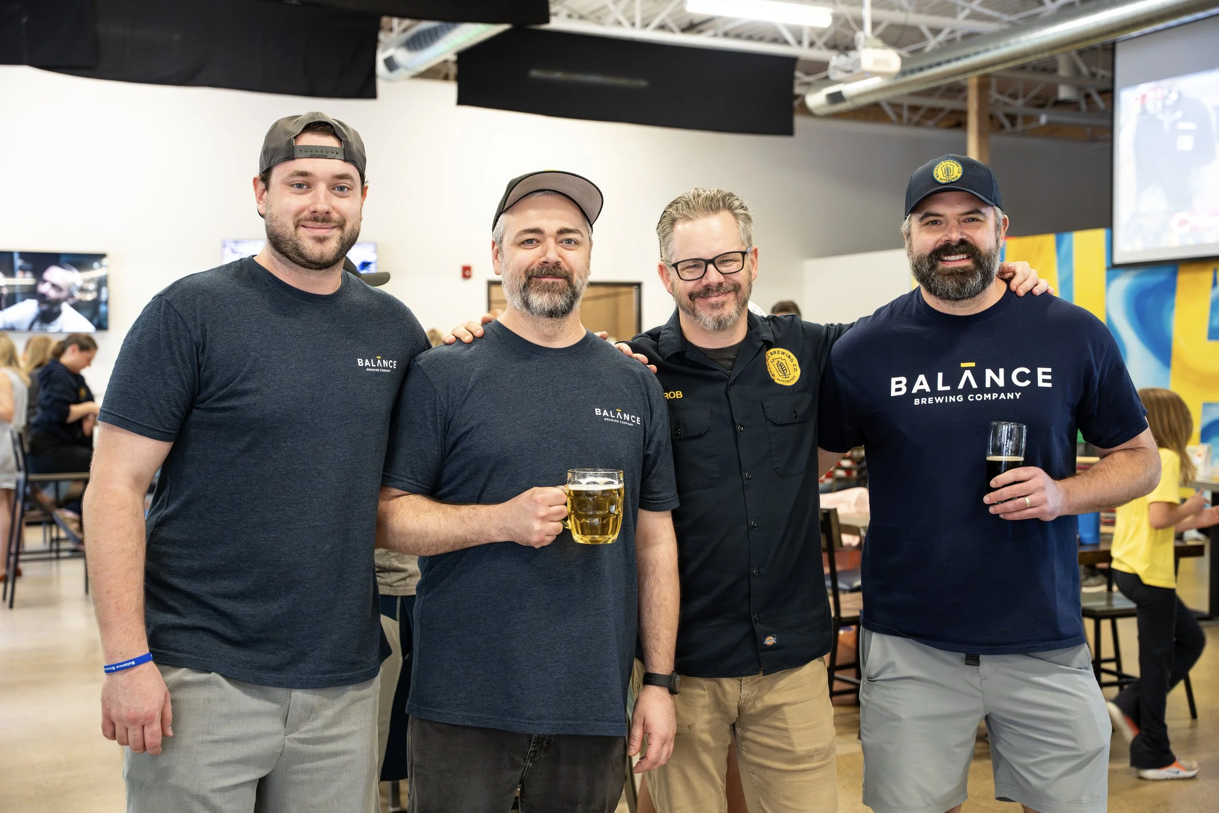 Owners and manager at balance.