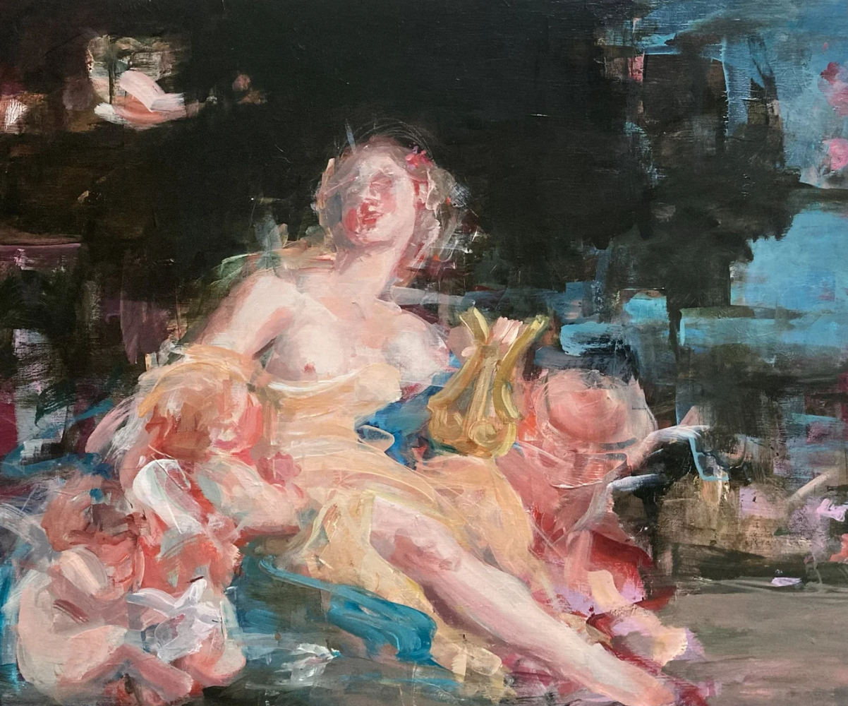 Victoria Koursaros
Allegori Music 
Oil on Canvas
14 × 18 in