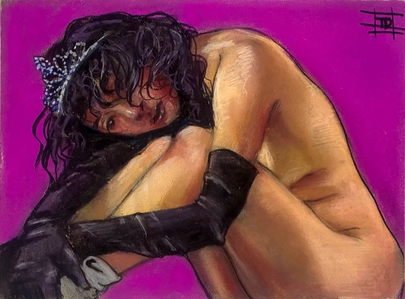 Tulia Day
The Runaway Queen, 2024.
Charcoal and Pastel on Paper
9 x 12 in
SOLD