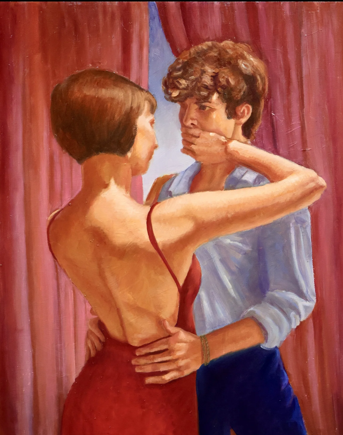 Caroline Gates 
What We Keep Unsaid 
Oil on Canvas
20 × 16 in