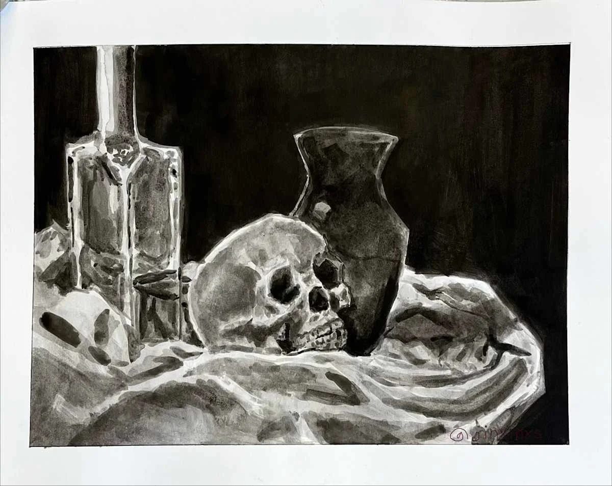 Jinx McGonegal
Amontillado, 2026 
ink wash on bristol
11 x 14 in
$400