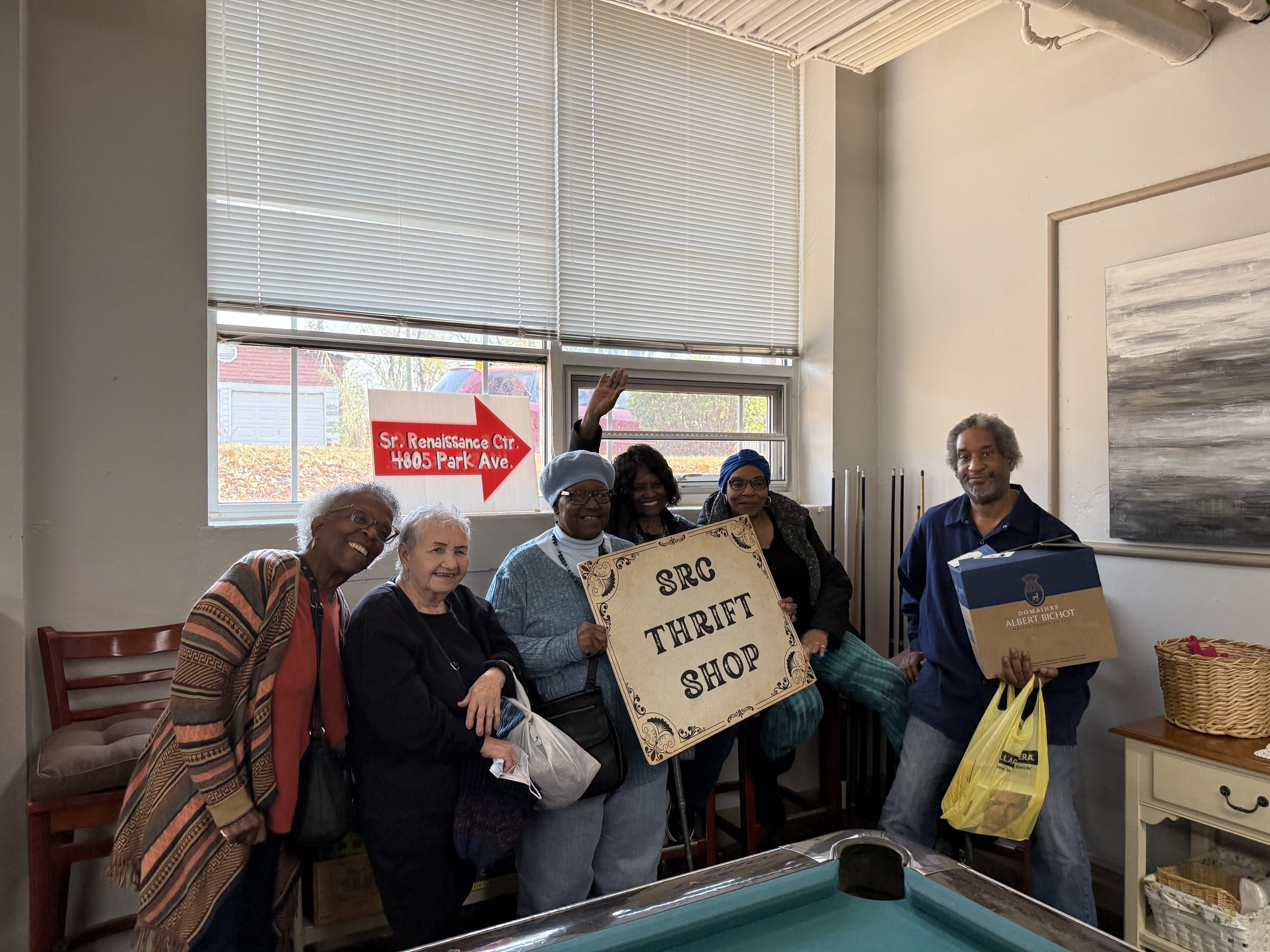 FiftyForward Bordeaux Visits Renaissance Thrift shop