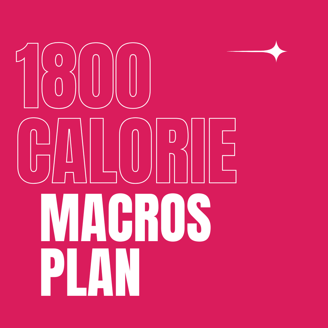 1800 Calorie Macro Plan