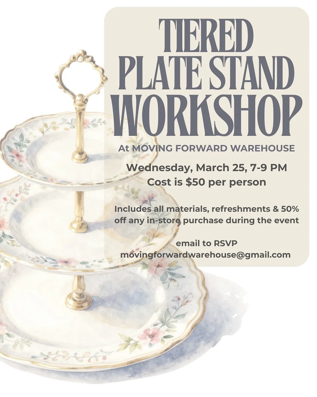 Grab a friend and come get creative with us. We can&rsquo;t wait to see the unique pieces everyone makes. ✨

➡️Slide to see a sneak peak of just some of the plate options we have for you here to work with during the workshop!🍽️

📍244 Sheffield Stre