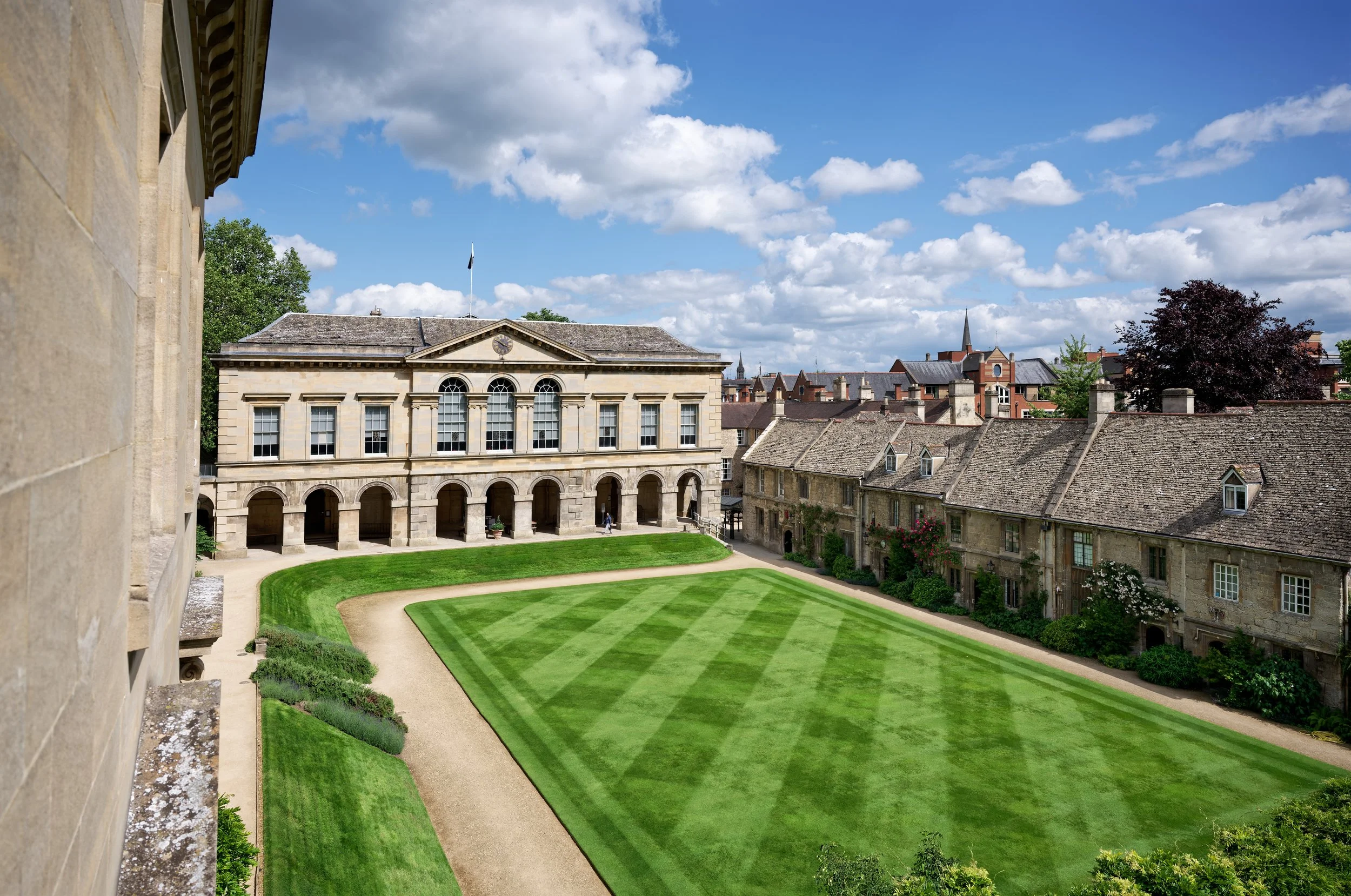 A view of Worcester College, Oxford