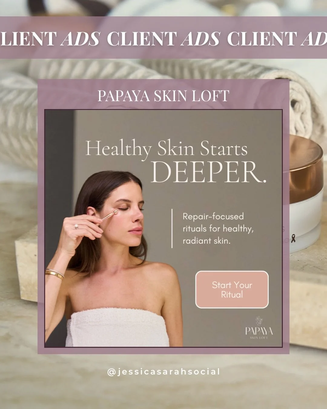 Looking for strategic creative ready to convert? We&rsquo;ve got you covered!

Customers are loving our most recent ad series for @papayaskinloft 

Send us a message and let&rsquo;s build something your audience can&rsquo;t ignore⭐️

#advertising #ad