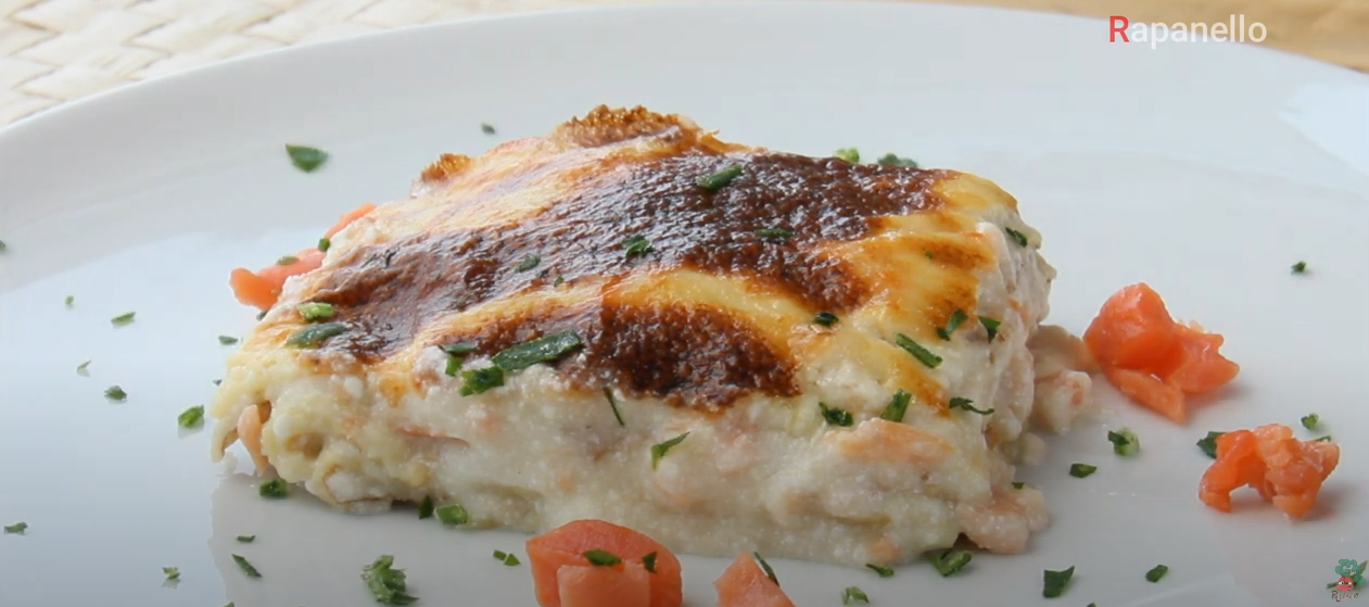 LASAGNA DI CRESPELLE SALMONE E RICOTTA