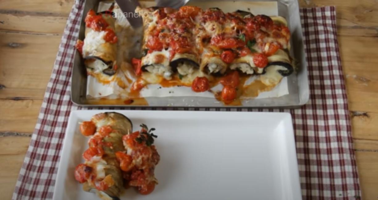 INVOLTINI DI MELANZANE CON RISO