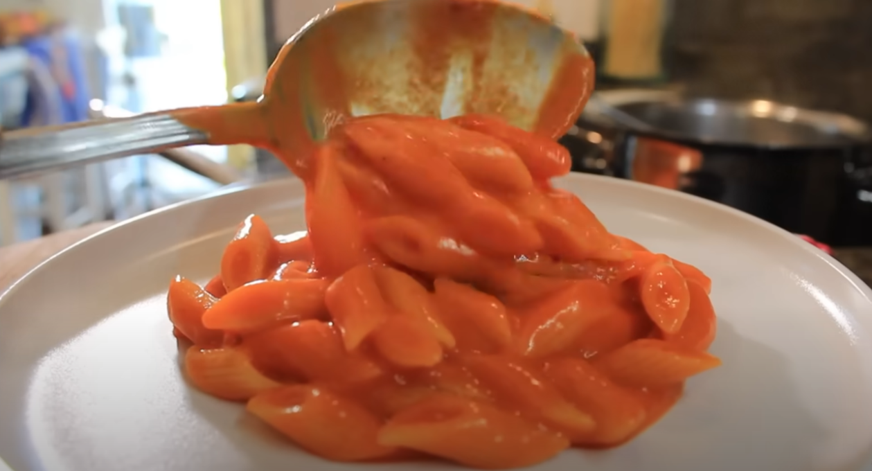 PENNETTE CREMA DI PEPERONI e PATATE