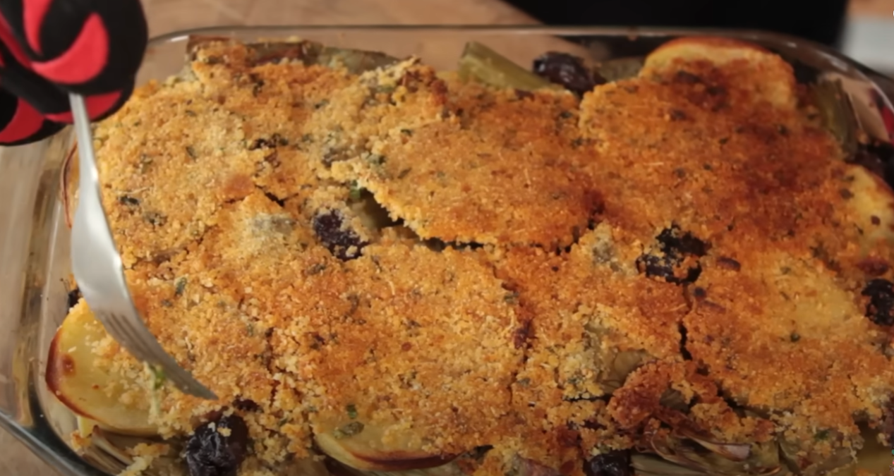 CARCIOFI e PATATE al FORNO
