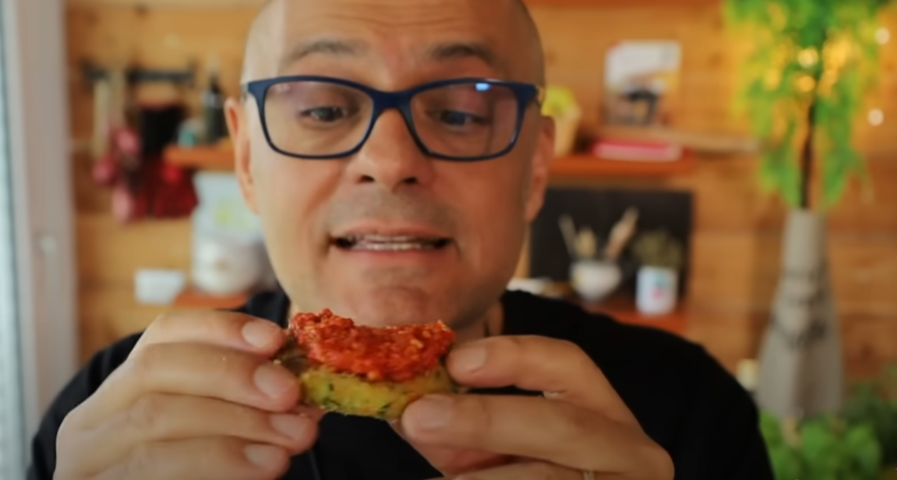 BURGER DI ZUCCHINE con LA SALSA