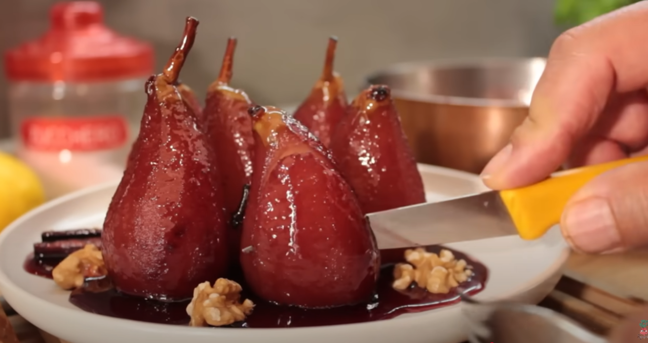 PERE COTTE nel vino sciroppato