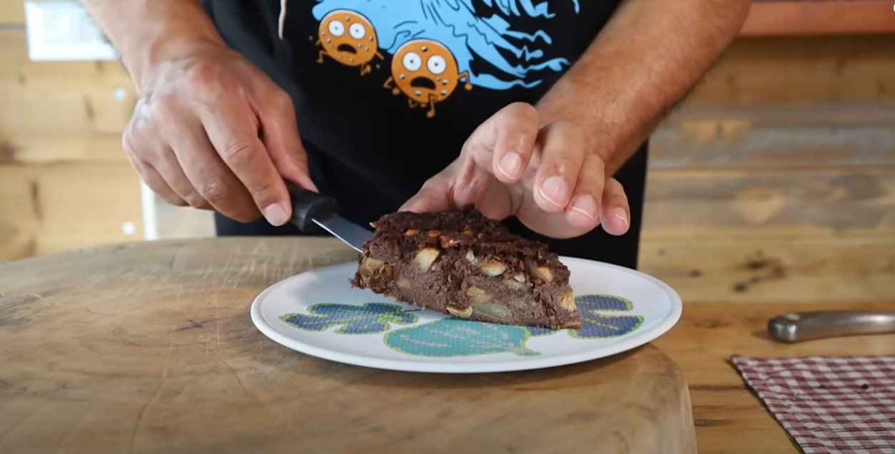 TORTA DI PANE ANTICA RICETTA con MELE e CIOCCOLATA