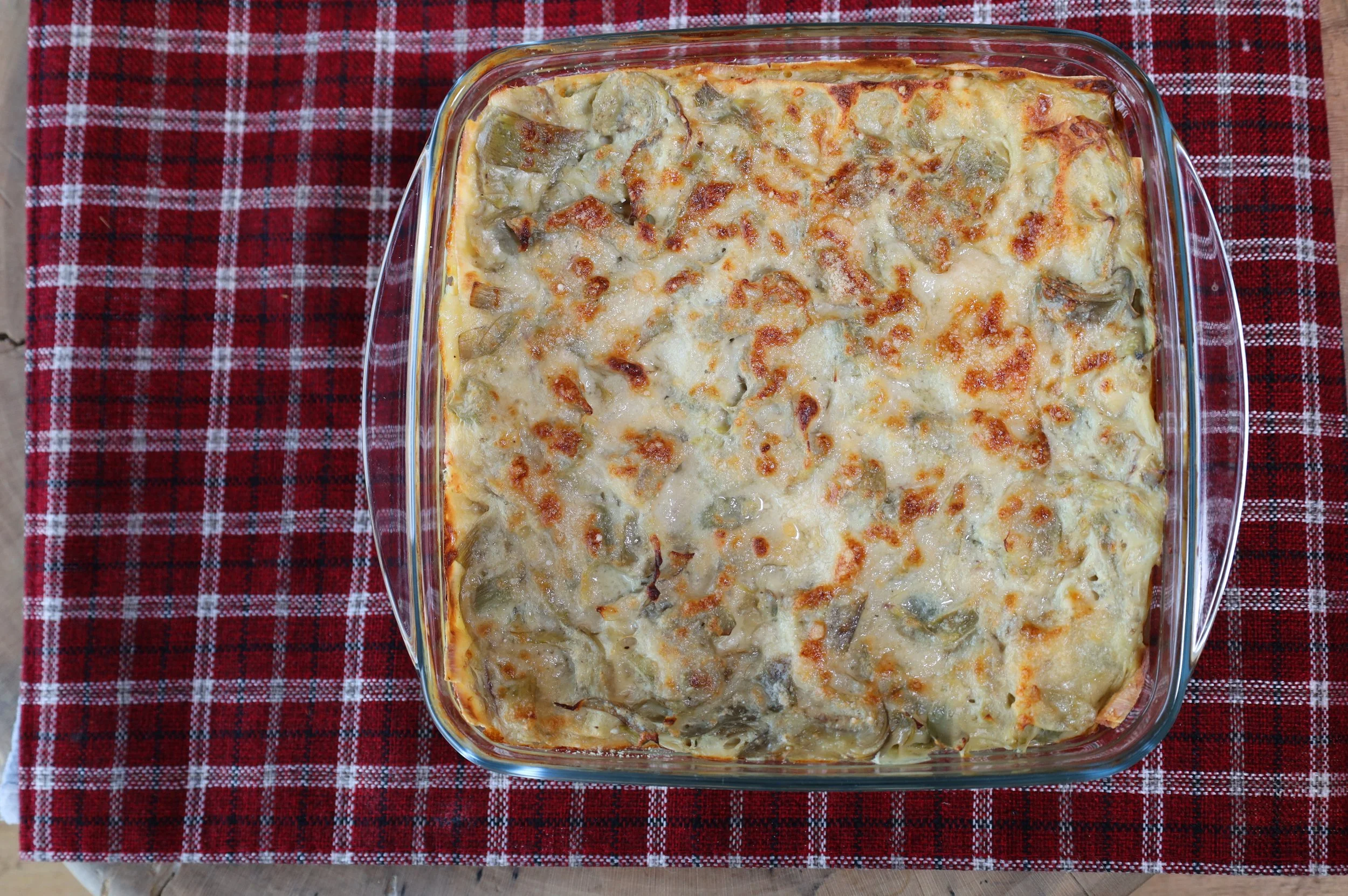 LASAGNE di CARCIOFI e PARMIGIANO