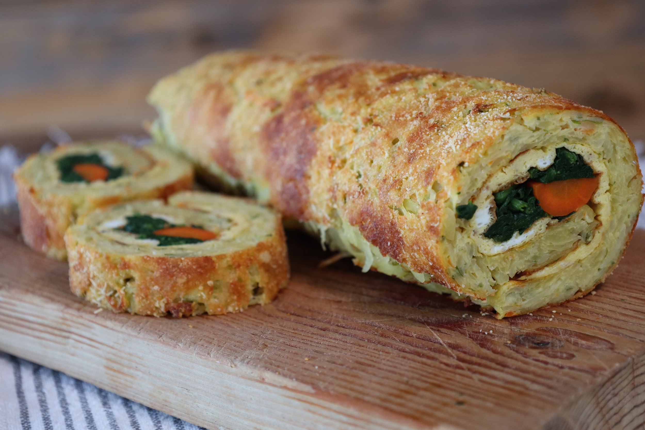 ROTOLO di PATATE con Spinaci