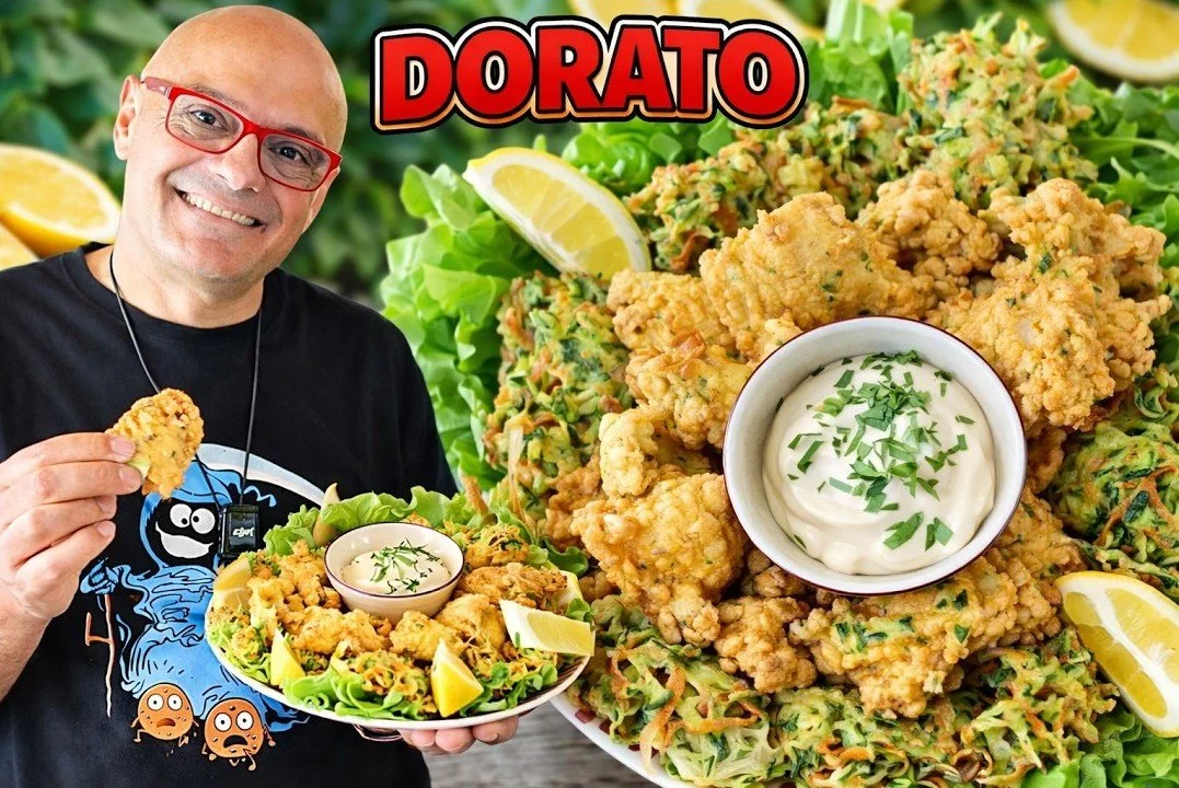 MERLUZZO DORATO con NUVOLE DI VERDURE