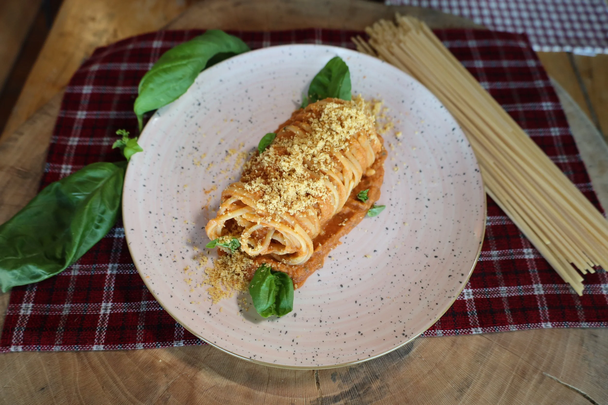 CREMA di MELANZANE con gli spaghetti