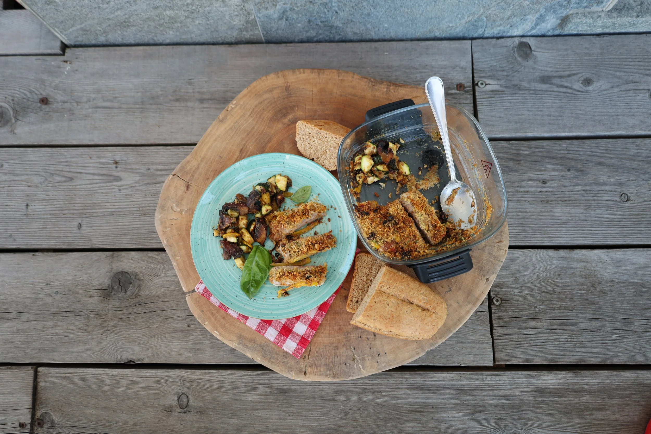 Pane e Involtini con verdure