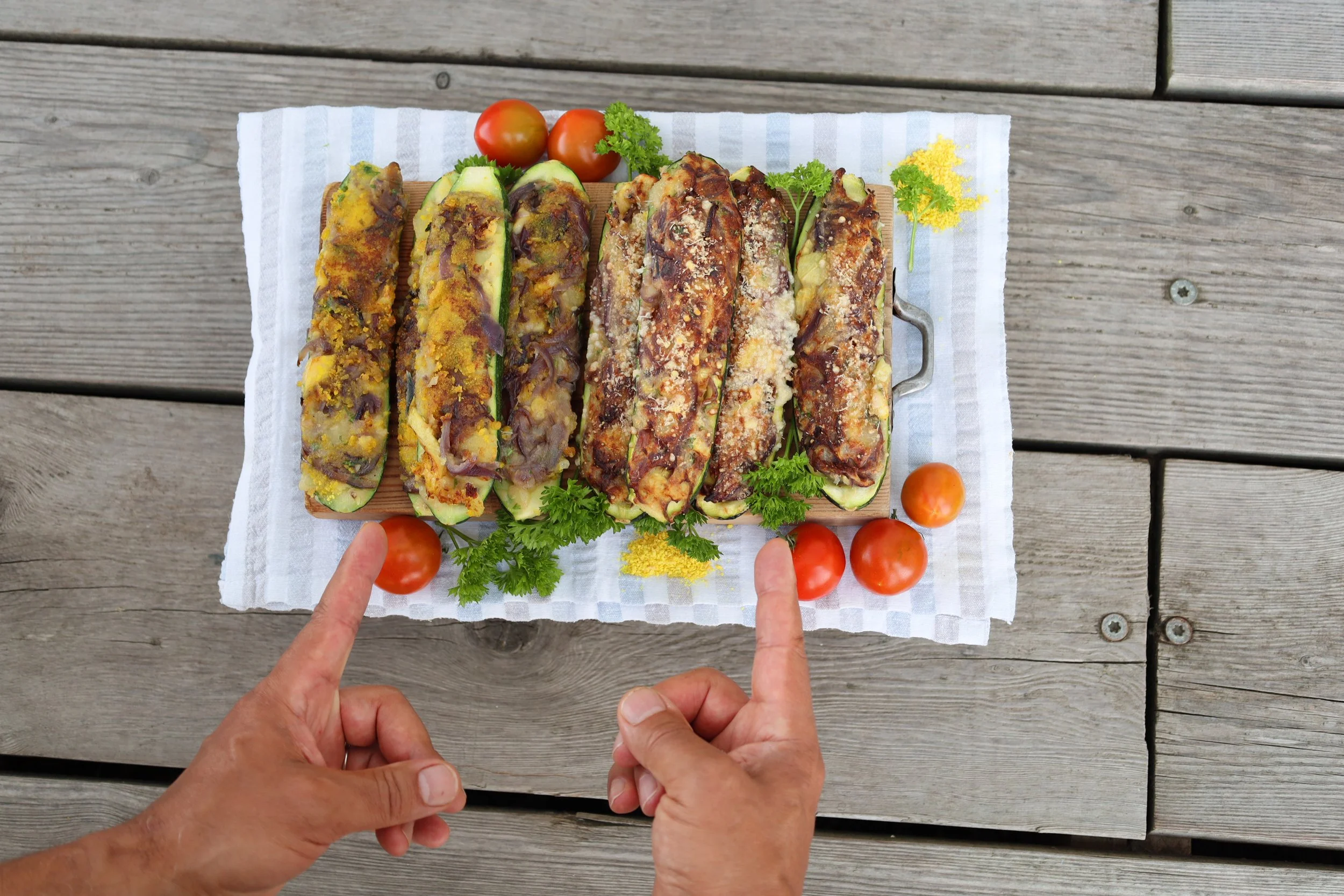 ZUCCHINE RIPIENE anche SENZA FORNO
