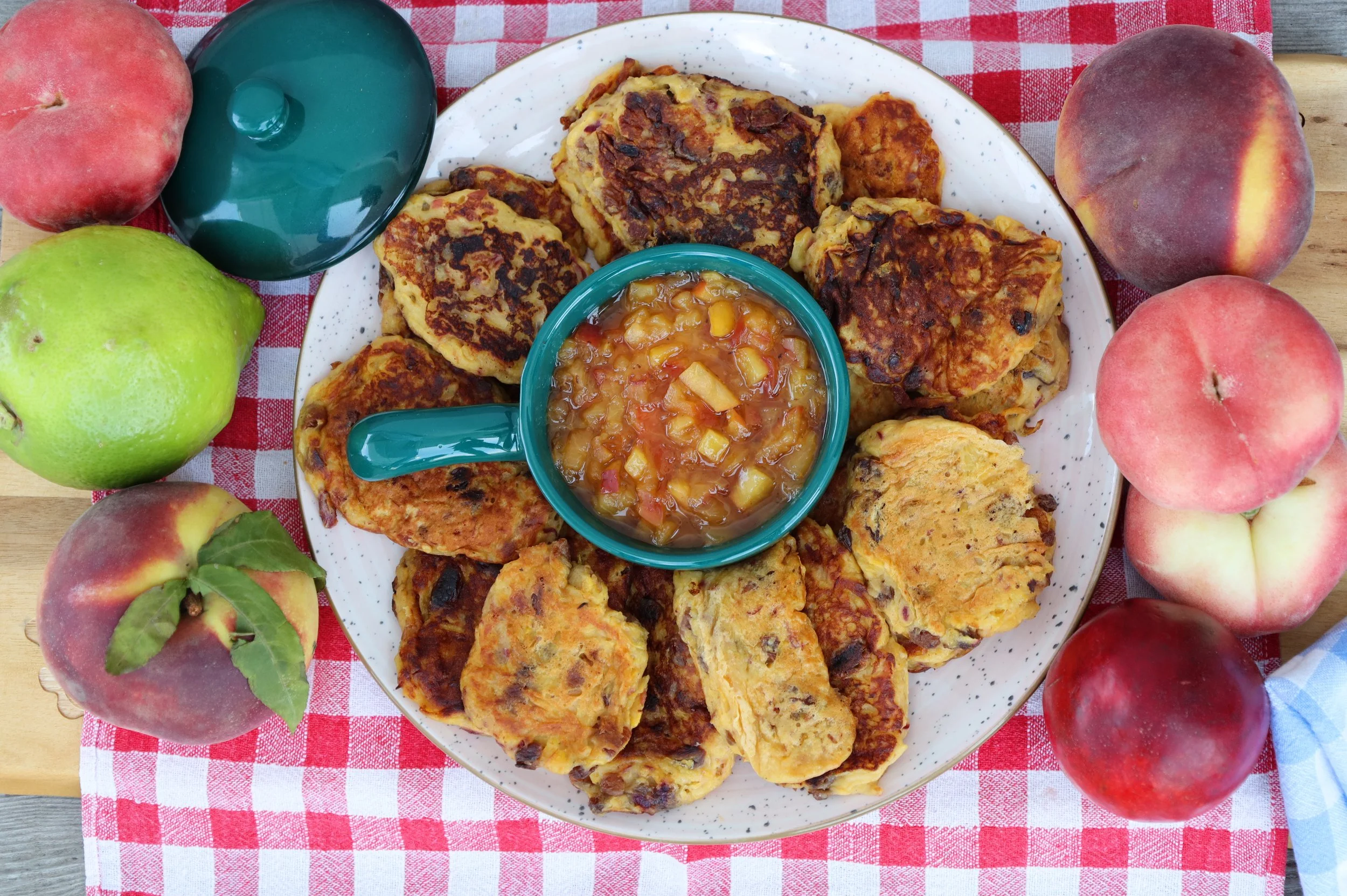 FRITTELLE DI Pesche e Yogurt Greco