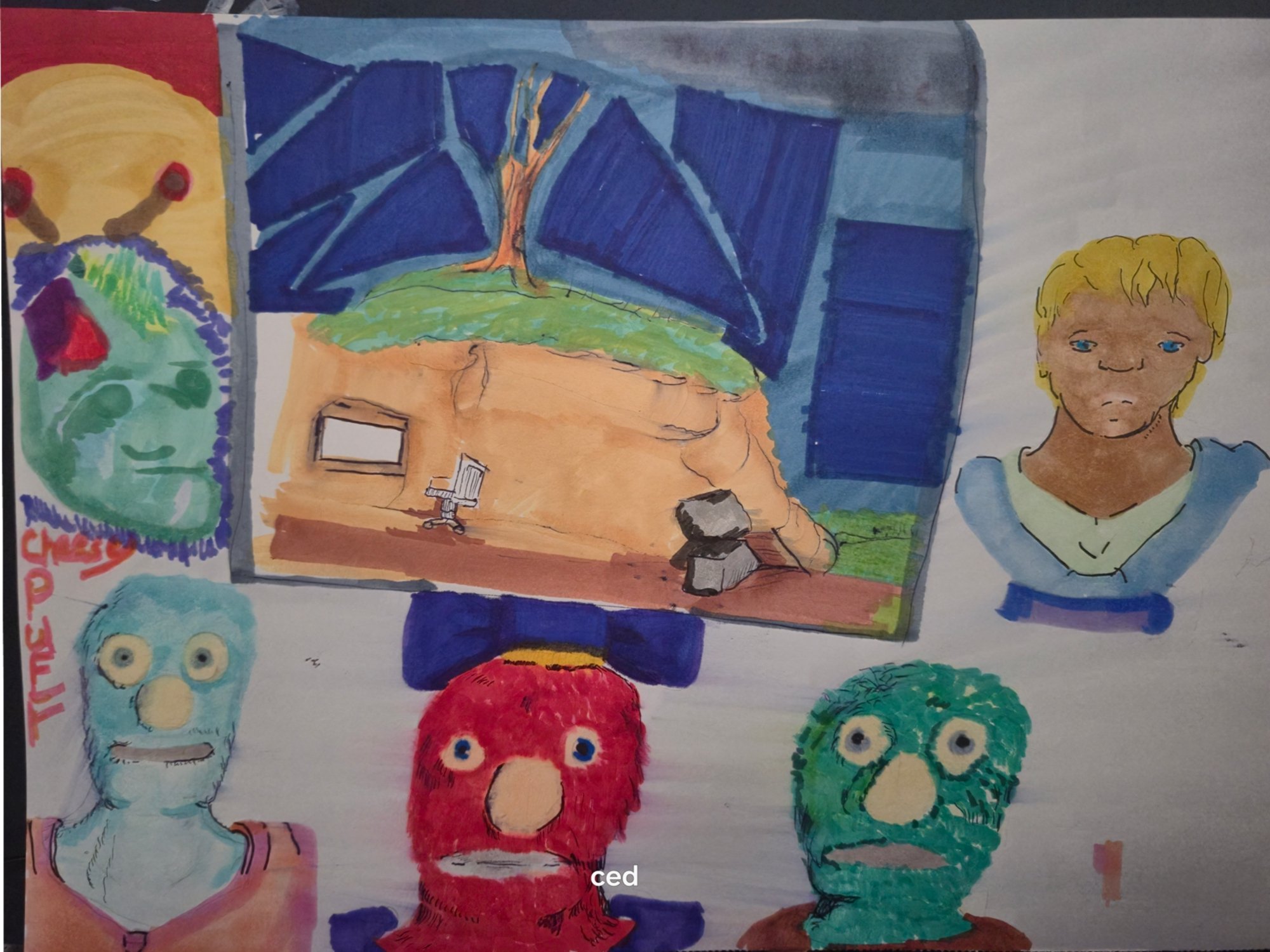 The puppets get a puzzle