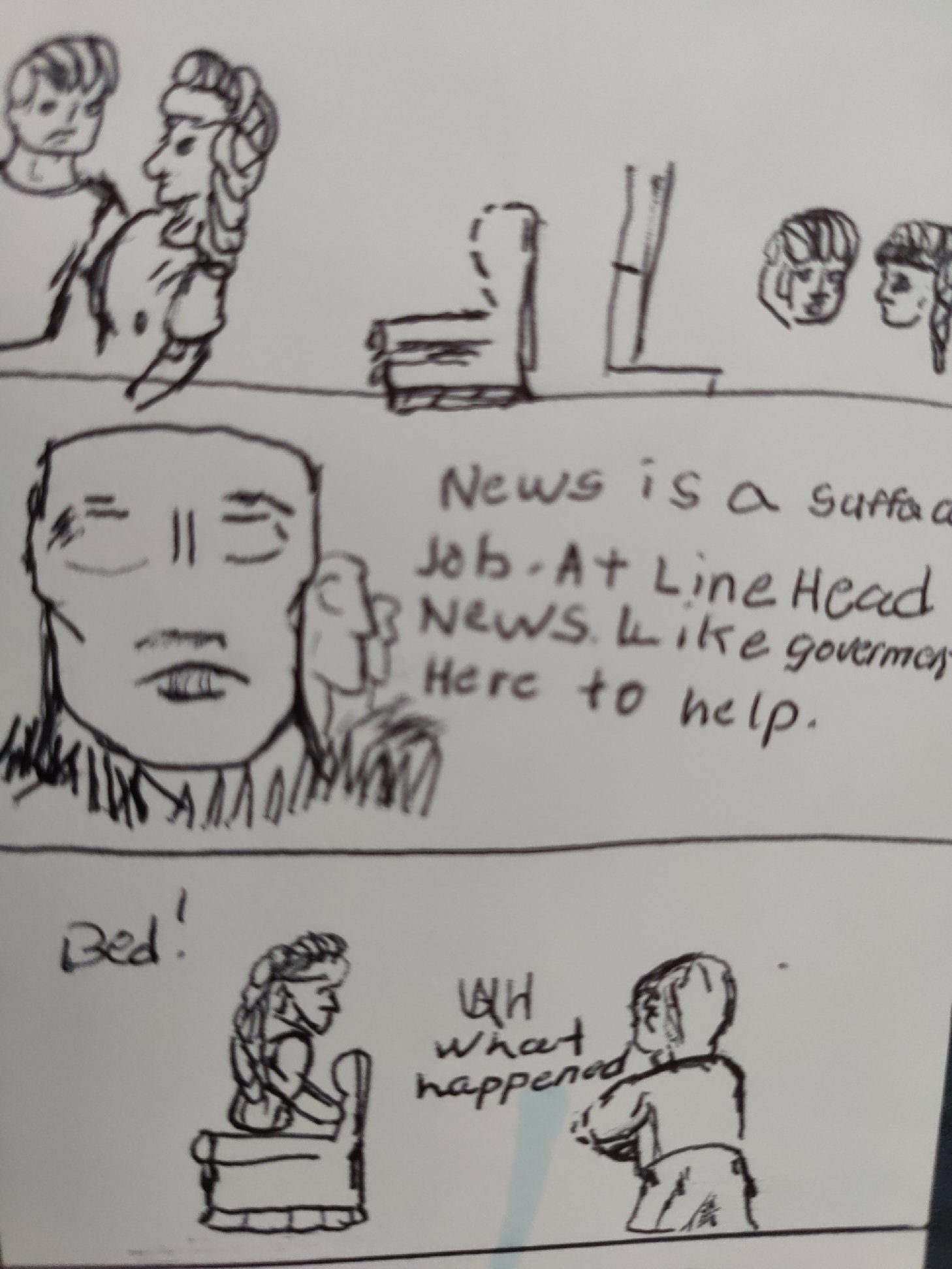 The very first try for the comic strip.