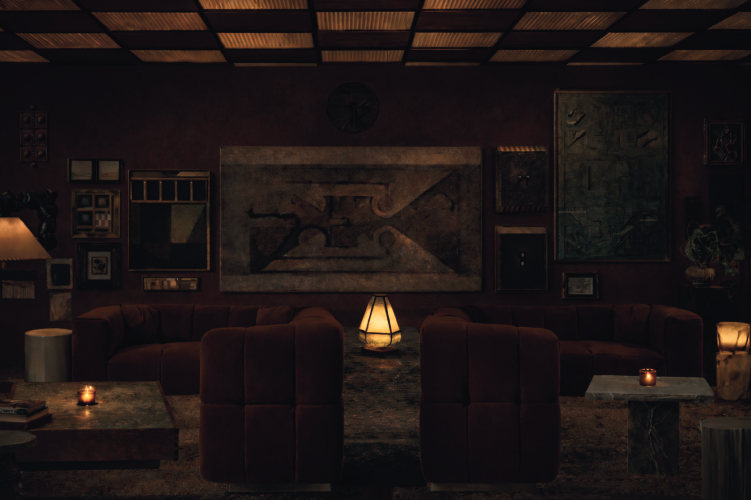 Second Floor Lounge & Gallery Wall