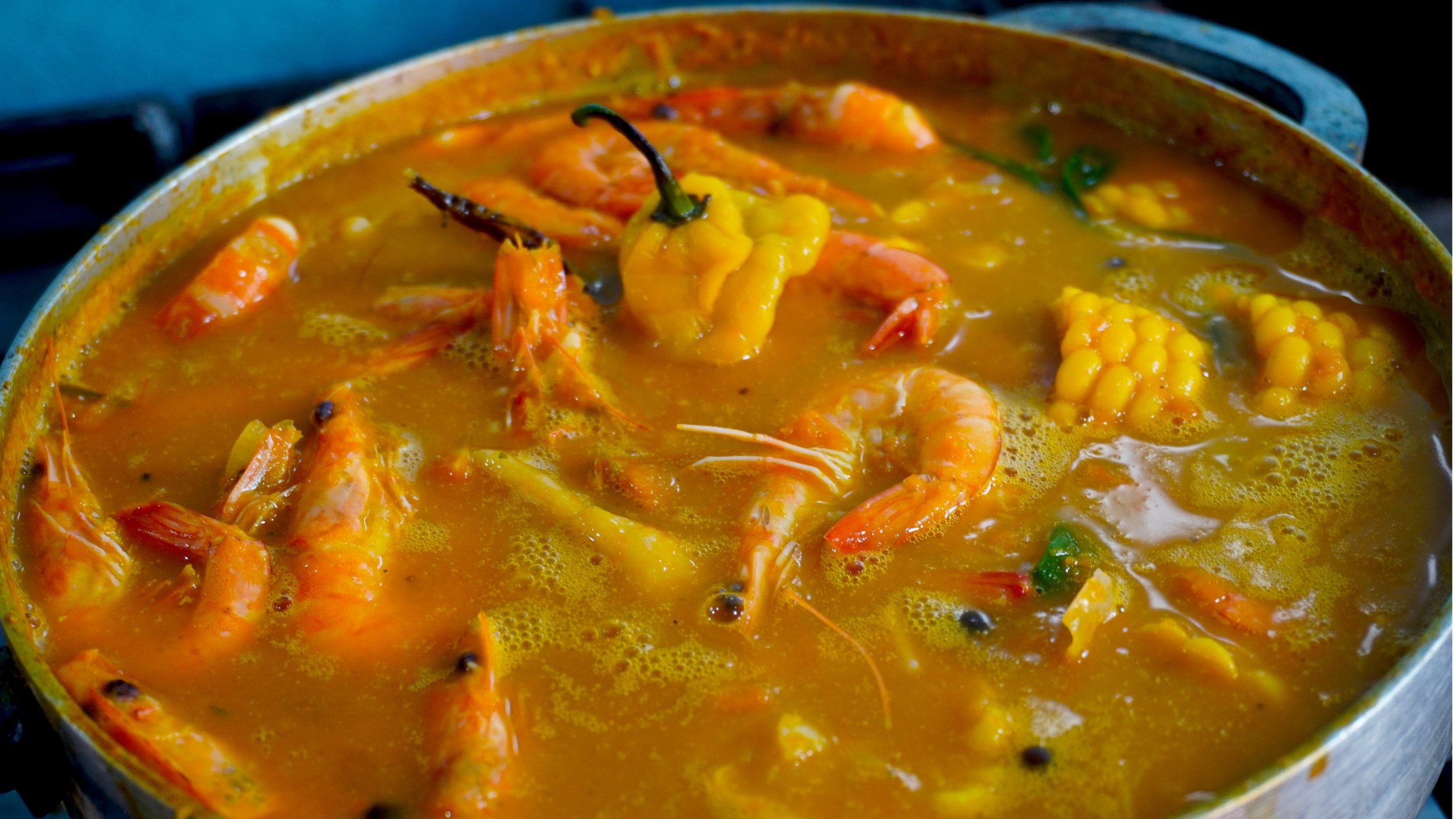 Jamaican Shrimp Soup for Cold Weather