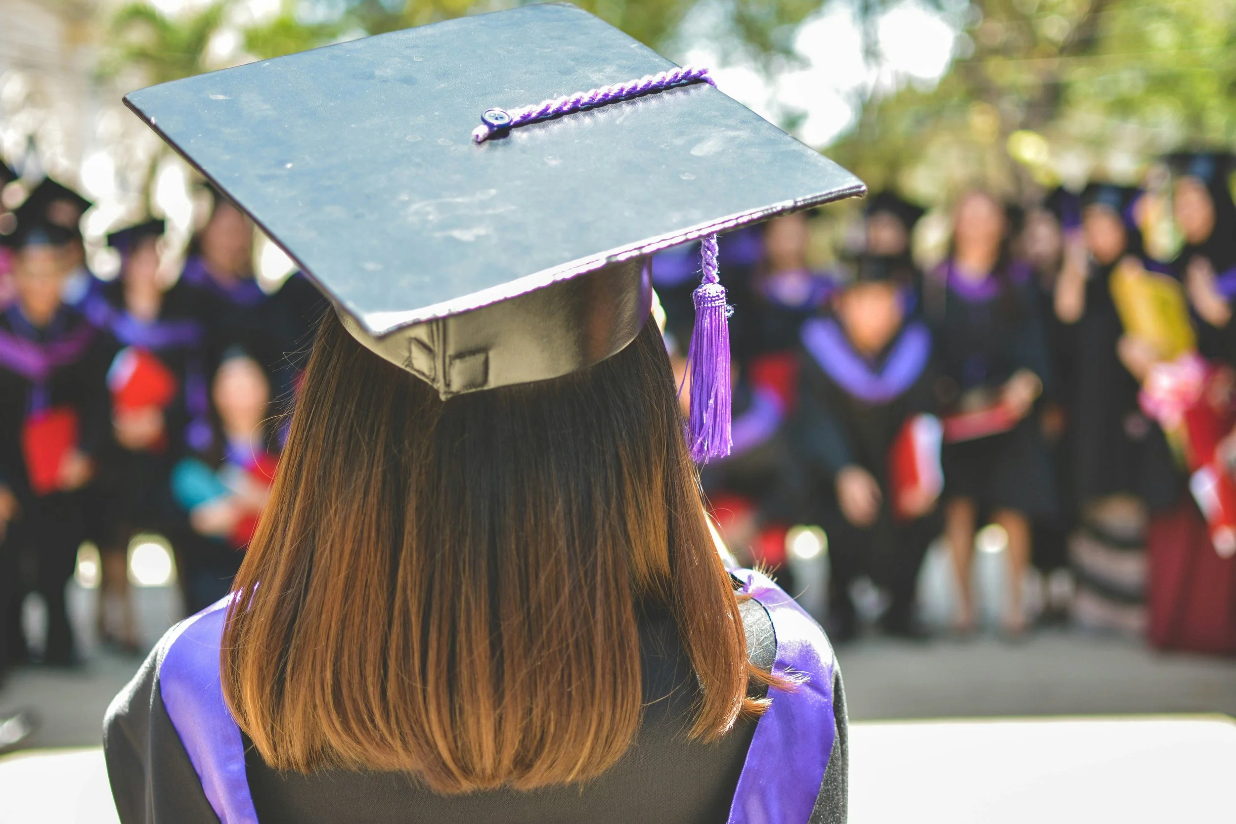 Nicole Johna, InformED Parents, helps students through graduation.