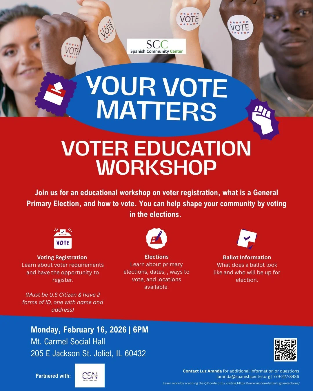Spanish Community Center's Voter Education Workshop