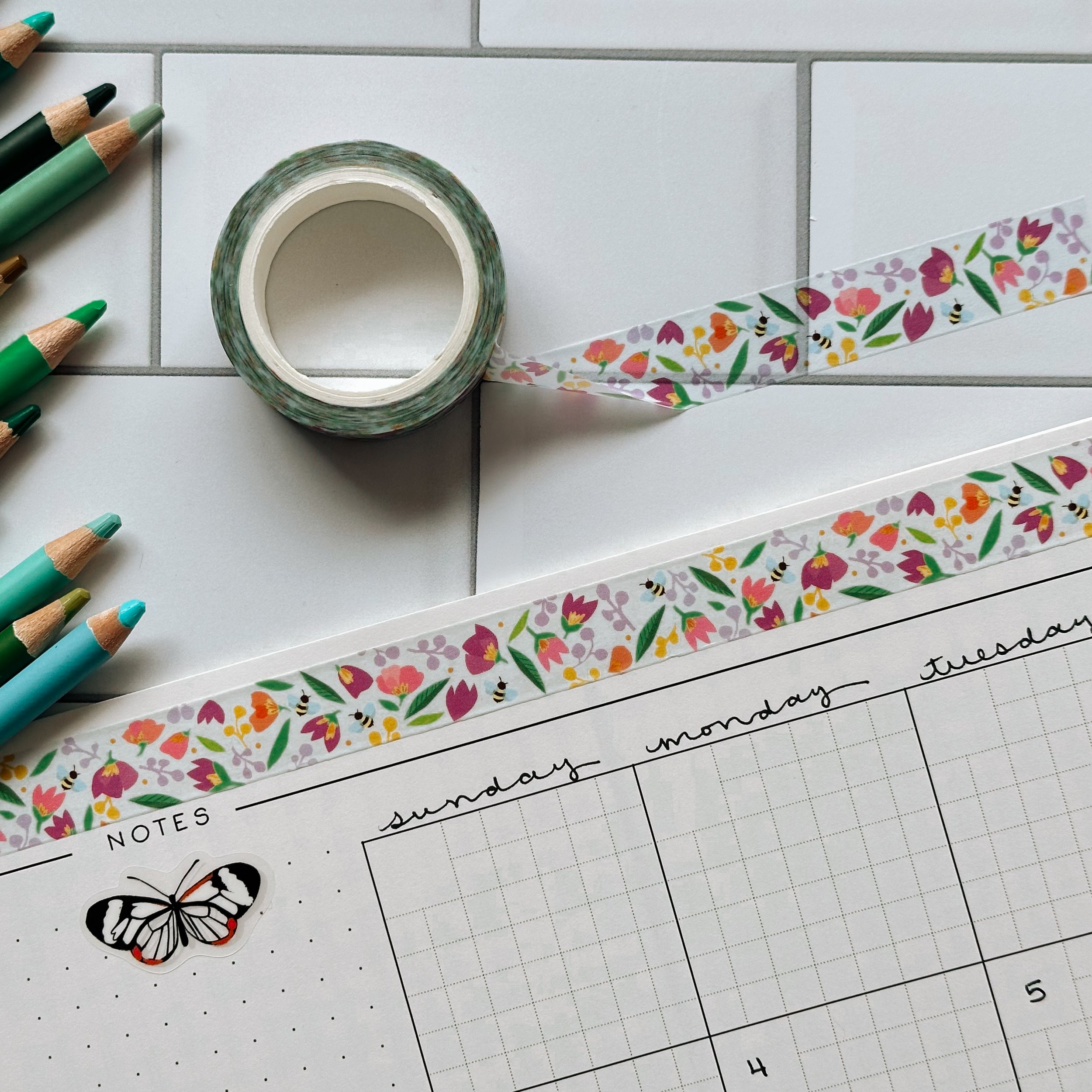 Bee Garden Washi Tape