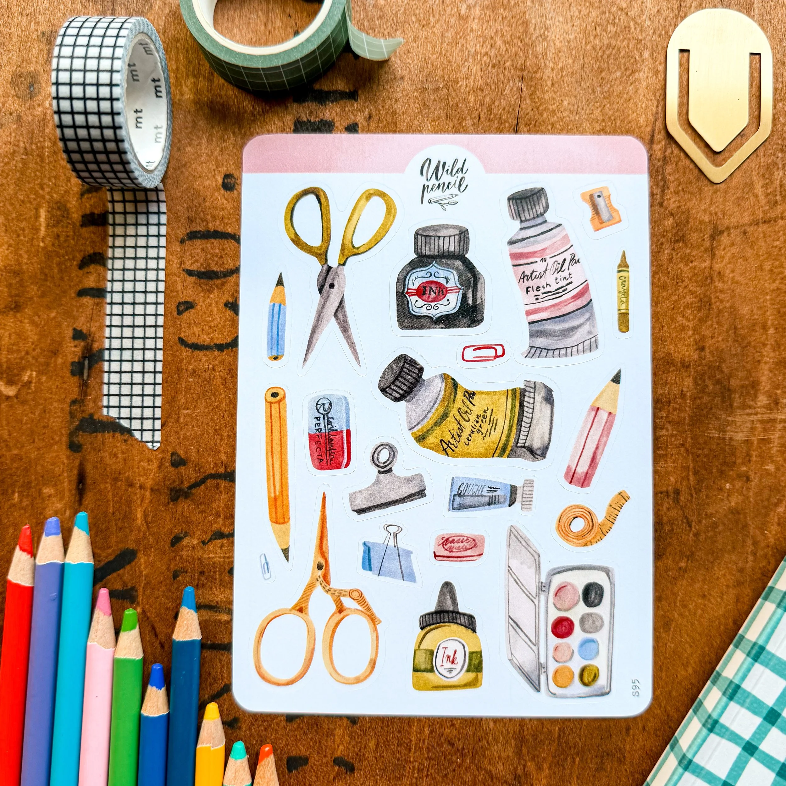 Art Shop Sticker Sheet by Wild Pencil