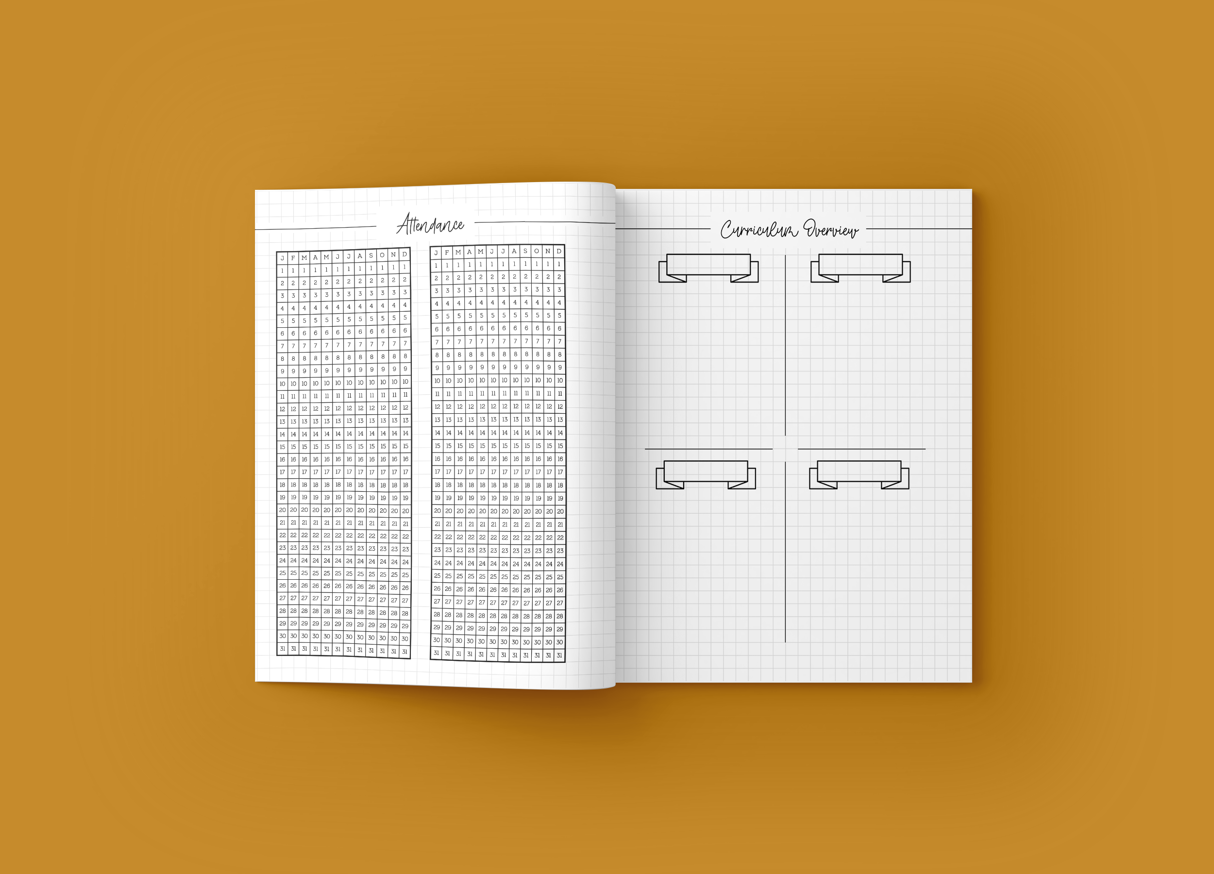 HOMESCHOOL LESSON PLANNING NOTEBOOK 2021 Gold Bouquet Mockup 3.png