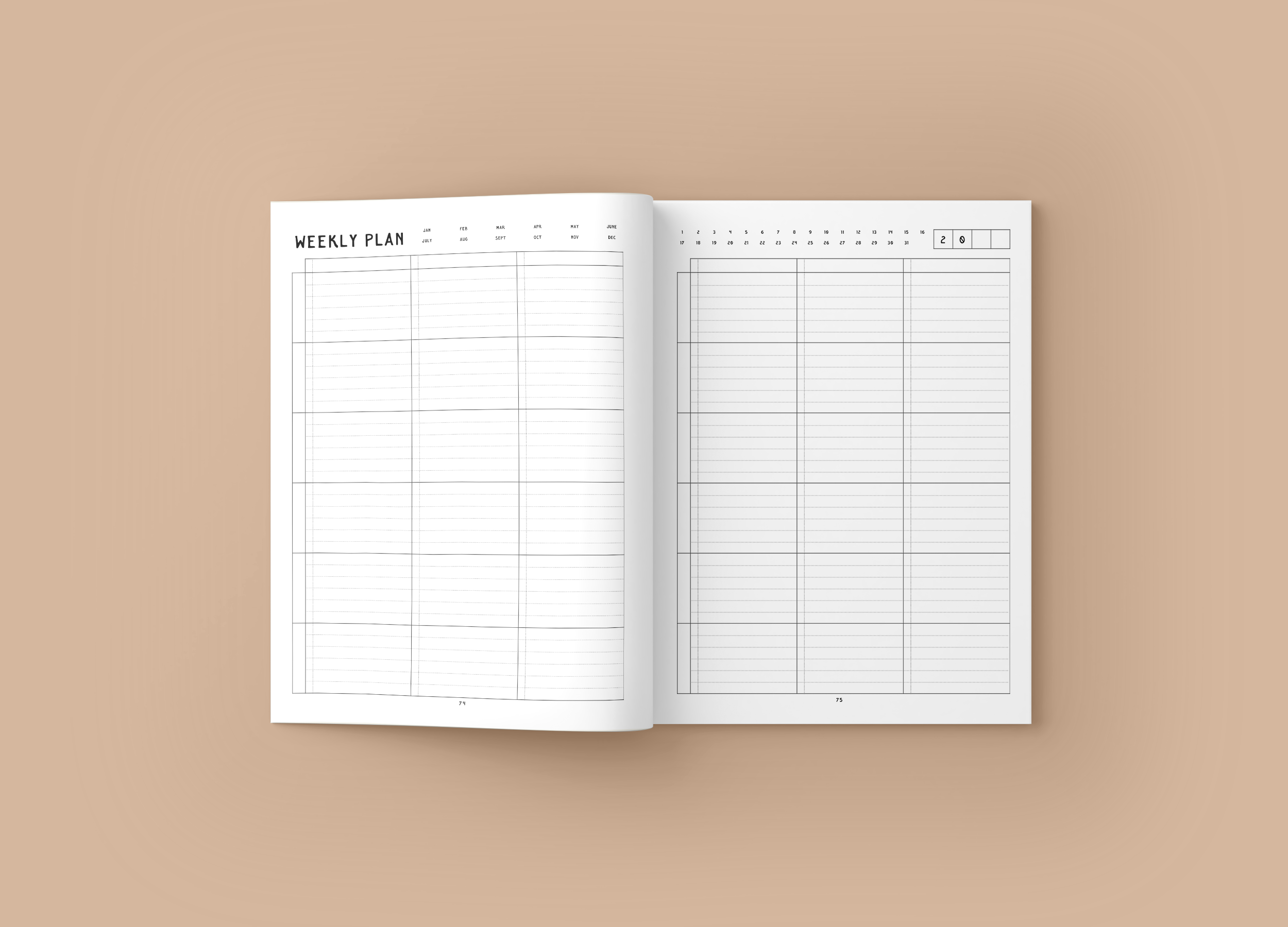 Mockup 13 Homeschool Lesson Planning Minimalist 2025 - Peach Paper Blooms.png