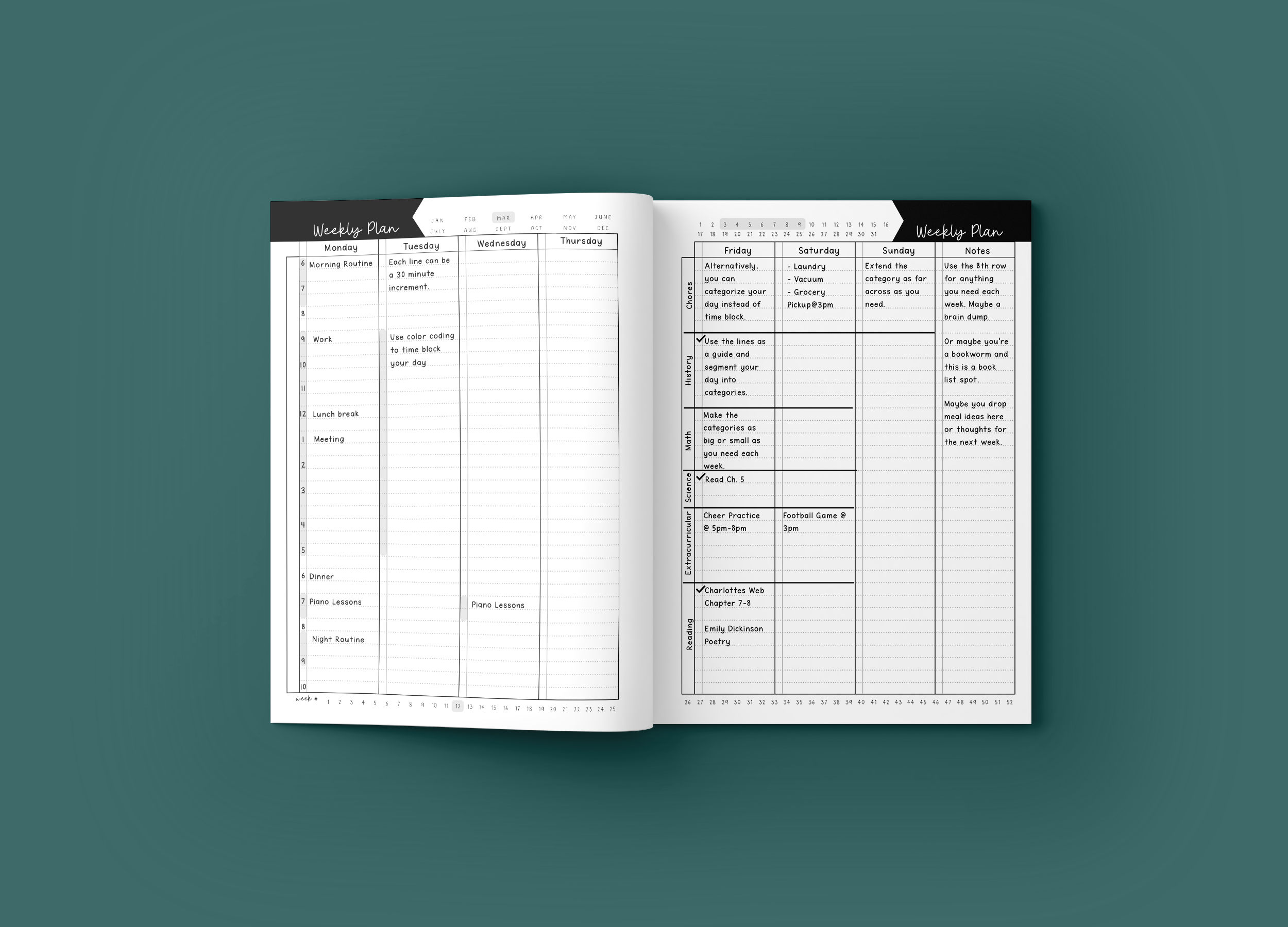 Mockup 4 WEEKLY PLANNING NOTEBOOK Retro Garden Series.png