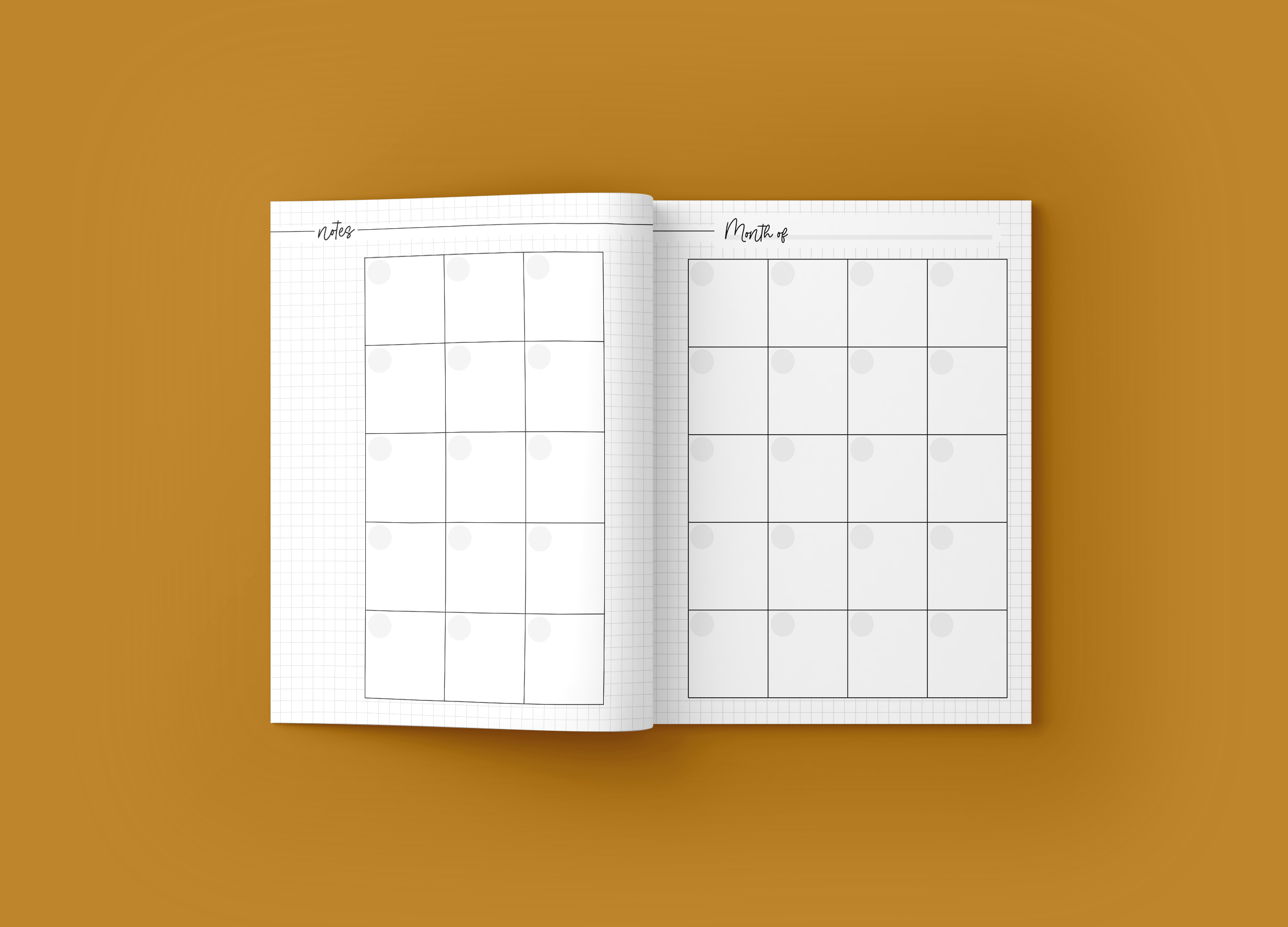 Mockup 2 WEEKLY PLANNING NOTEBOOK Gold Bouquet Series.png