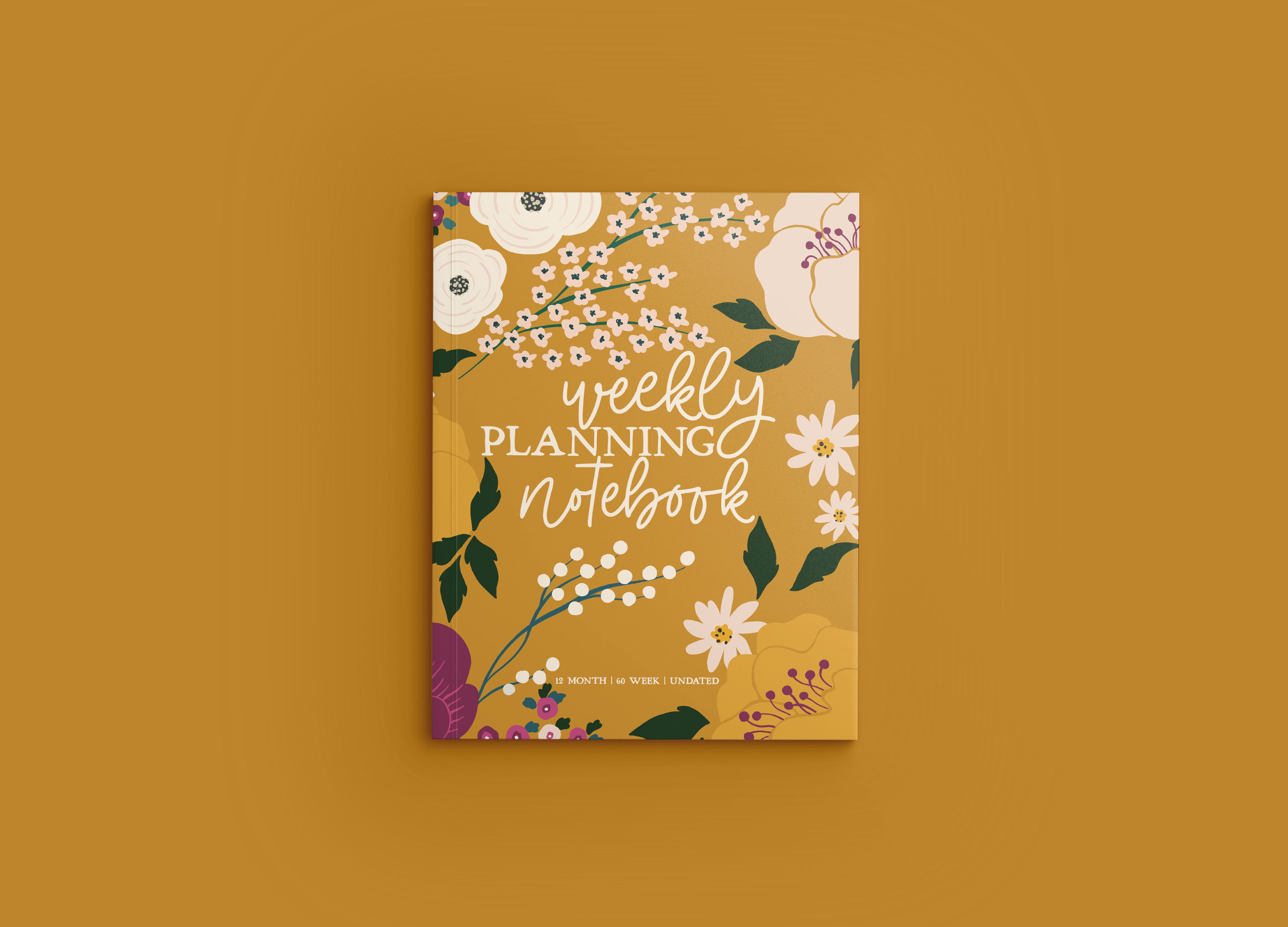 Mockup 1 WEEKLY PLANNING NOTEBOOK Gold Bouquet Series.png