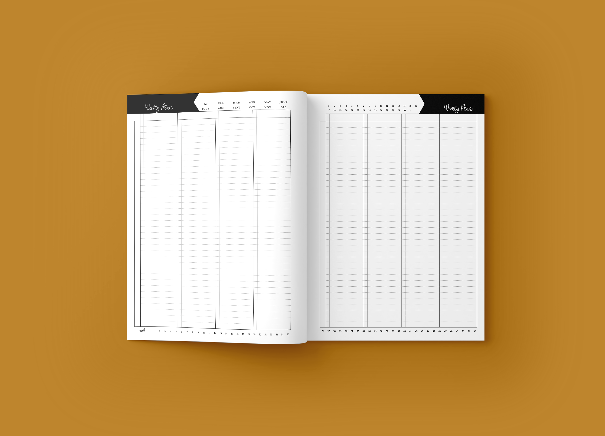 Mockup 4 WEEKLY PLANNING NOTEBOOK Gold Bouquet Series.png